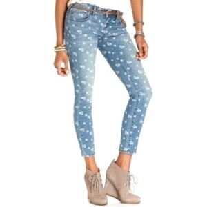 Free People | Ditsy Floral Denim Skinny Ankle Jean